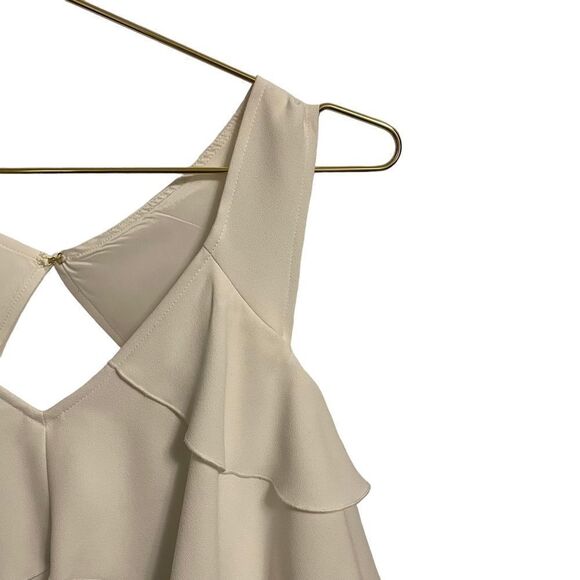 Trina Turk Sebastapol Cold Shoulder Blouse in White Size MED - Picture 3 of 10